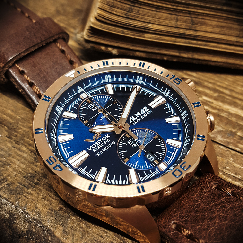 zegarek Vostok Europe 6S11-320B262 różowe złoto Almaz