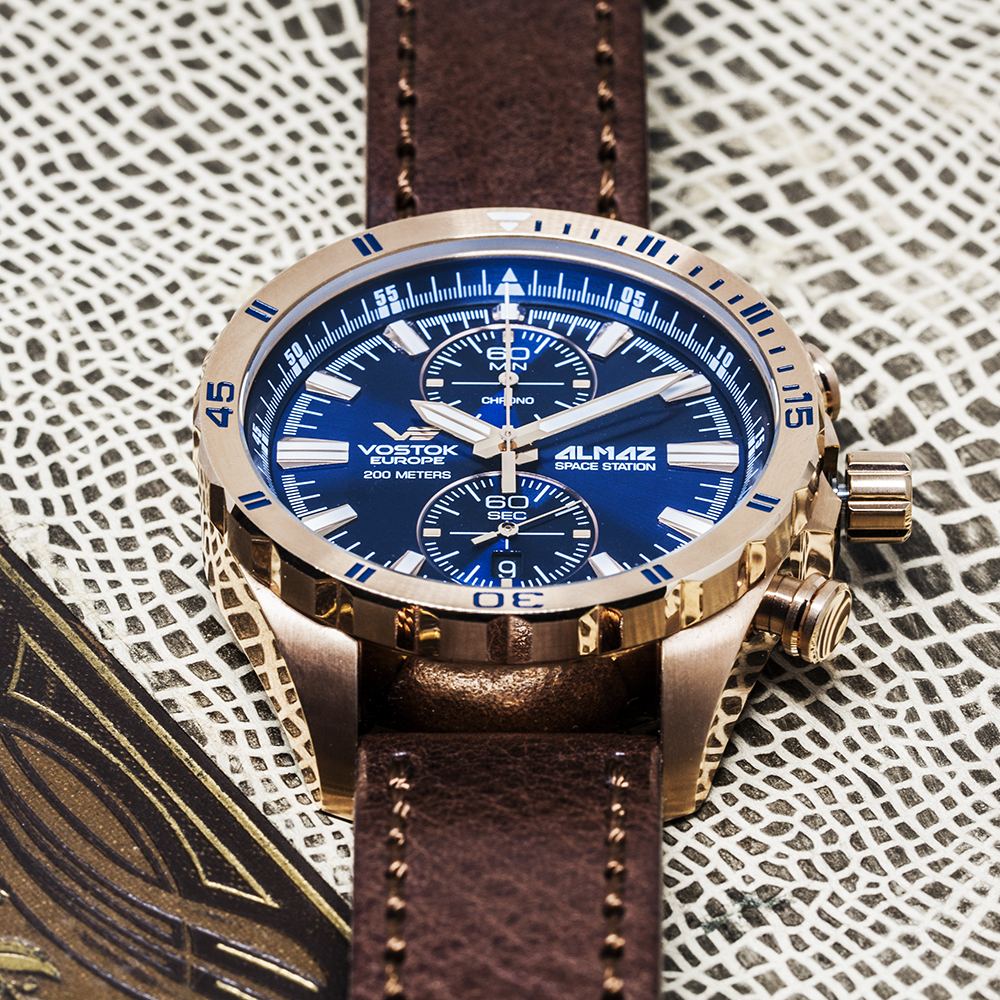 Vostok Europe 6S11-320B262 Almaz Almaz Chrono zegarek męski klasyczny mineralne utwardzane