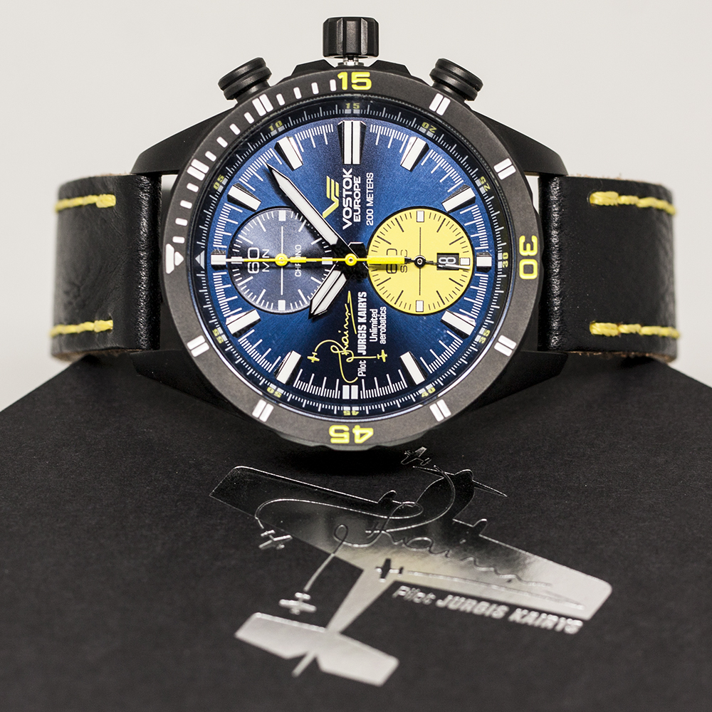 zegarek Vostok Europe 6S11-320J362 Jurgis Kairys męski z chronograf Almaz