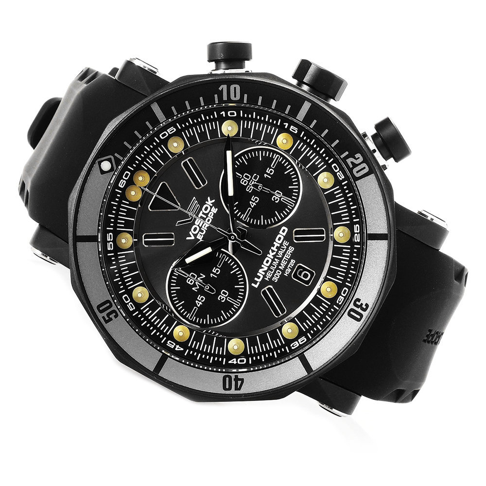 Vostok Europe 6S21-620E529 zegarek męski Lunokhod czarny