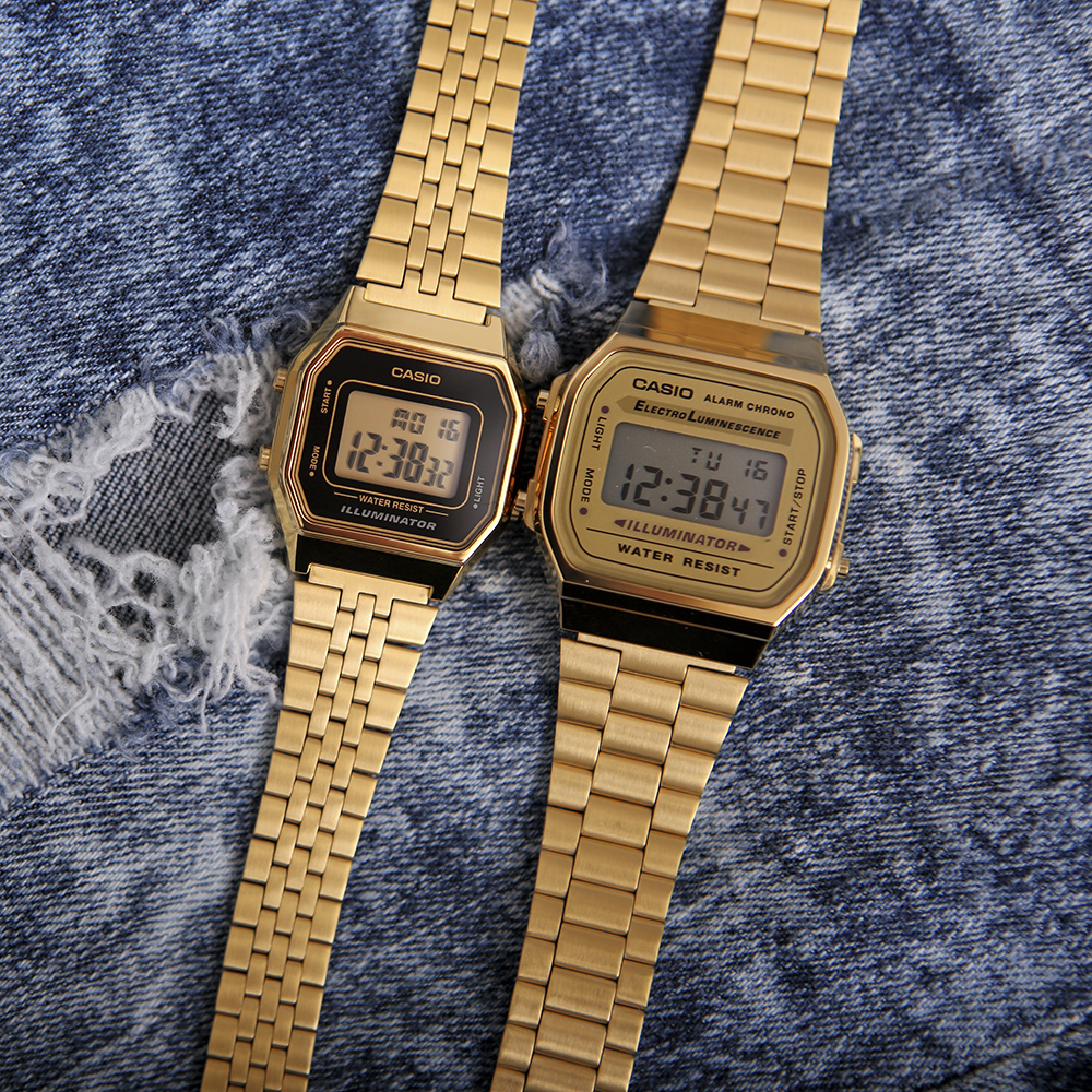 zegarek Casio Vintage A168WG-9EF złoty VINTAGE Maxi - miniatura 3