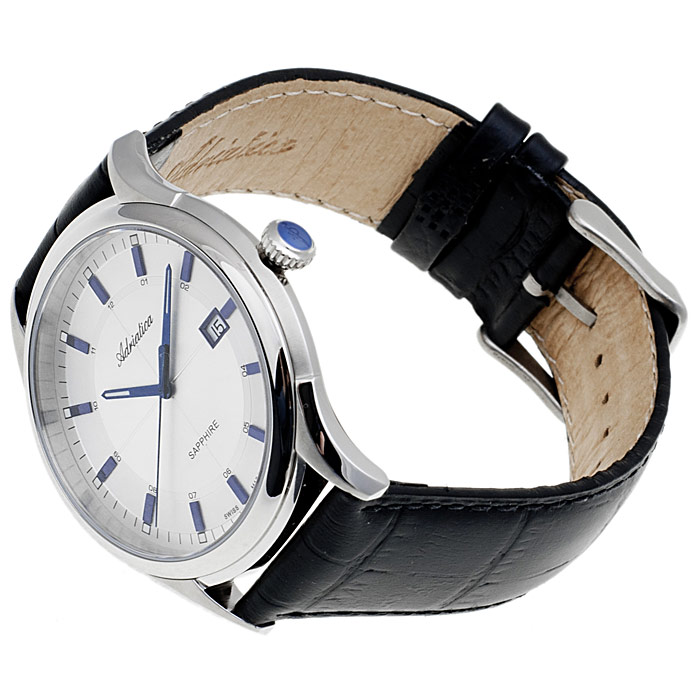 Adriatica A2804.52B3Q Pasek Sapphire zegarek męski klasyczny szafirowe