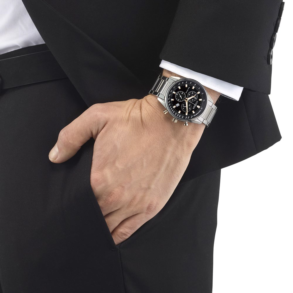 zegarek Citizen AT2396-86E srebrny Chrono