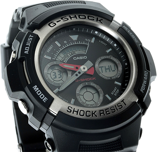 Casio AW-590-1AER Speed Shifter G-SHOCK Original sportowy zegarek czarny