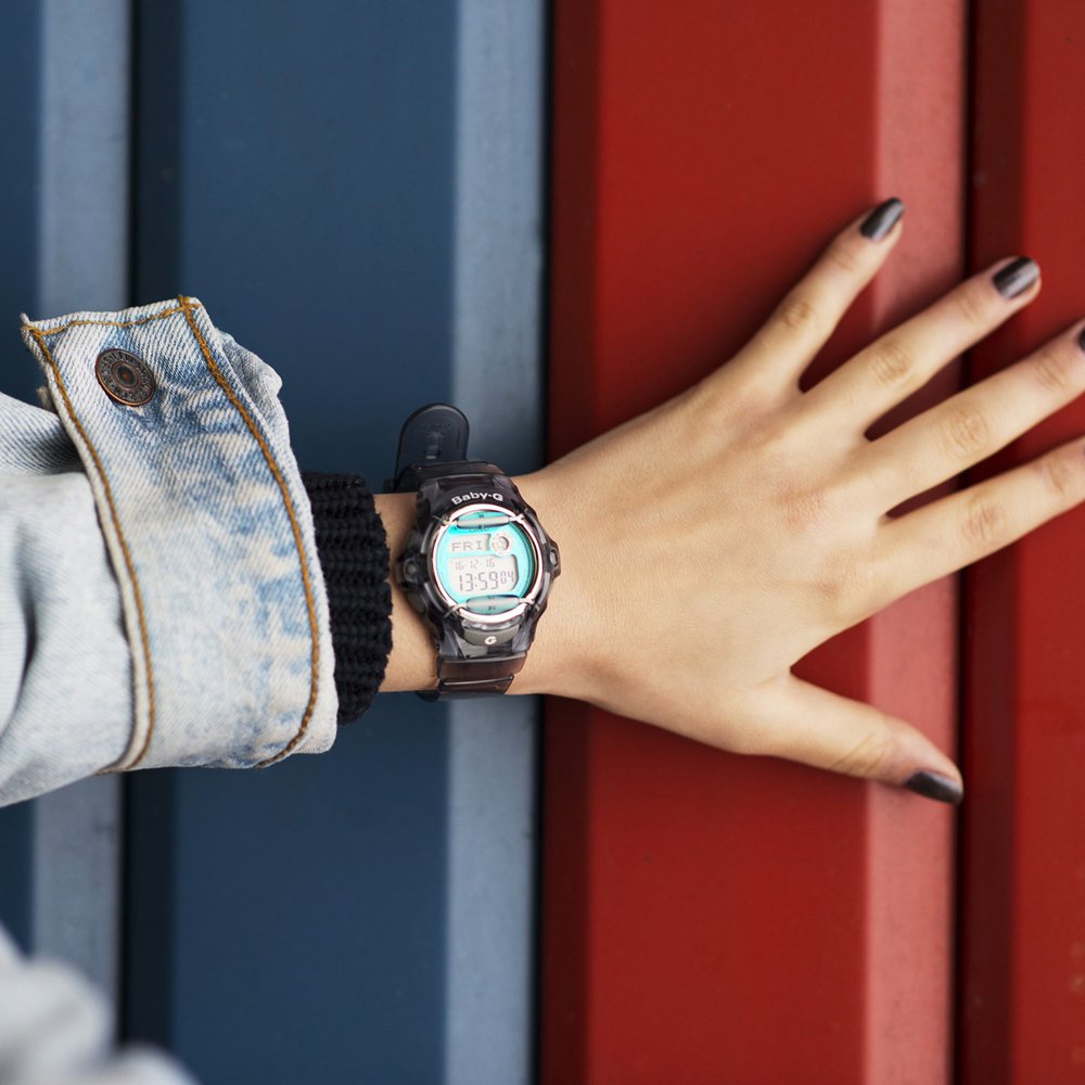 Casio BG-169R-8BER zegarek szary sportowy Baby-G pasek