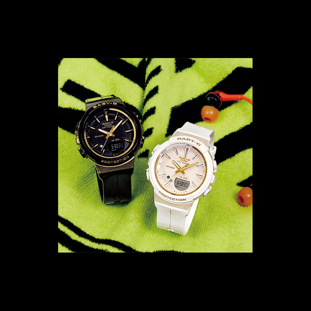 Casio BGS-100GS-7AER zegarek damski Baby-G biały