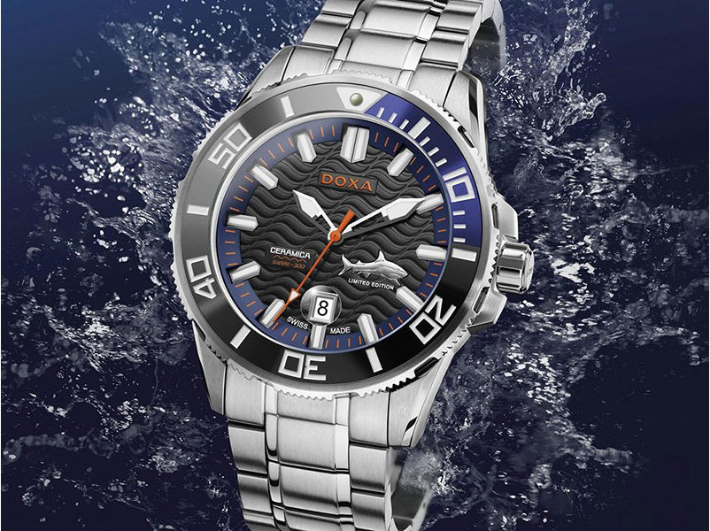 Doxa D196SBU zegarek męski Shark Ceramica - miniatura 2