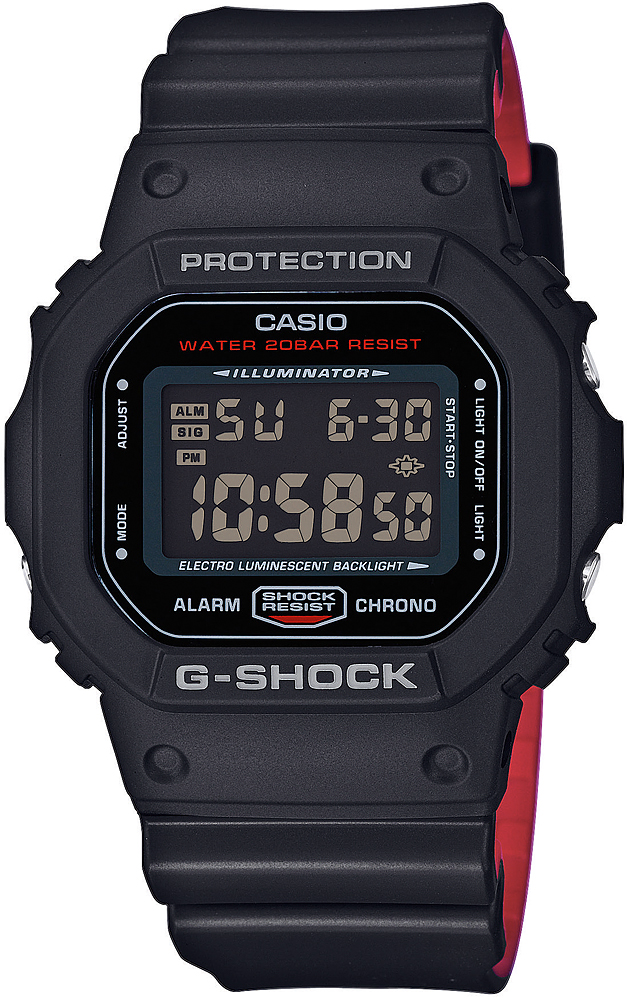 G-Shock DW-5600HR-1ER G-SHOCK Original BLACK AND RED HERITAGE