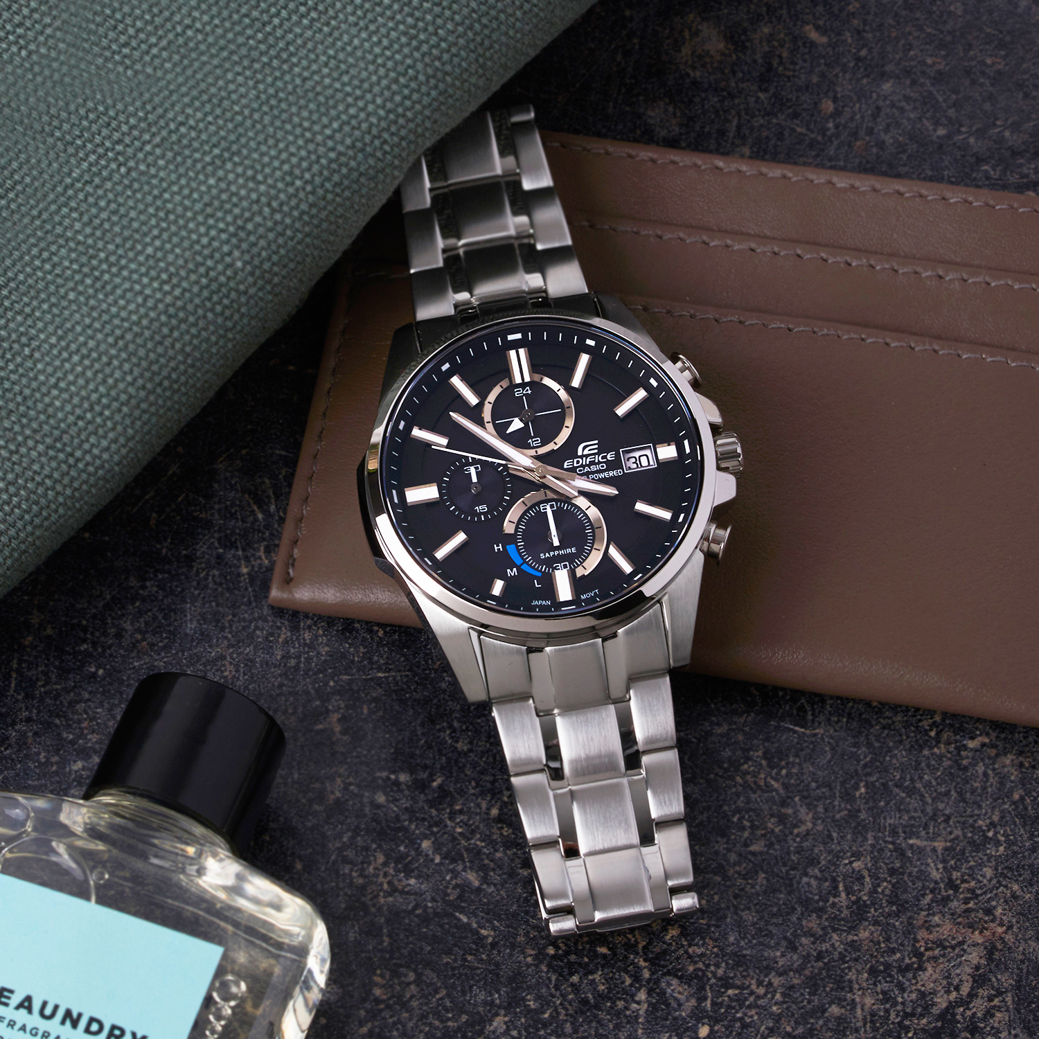 Edifice EFB-560SBD-1AVUER męski zegarek EDIFICE Premium bransoleta