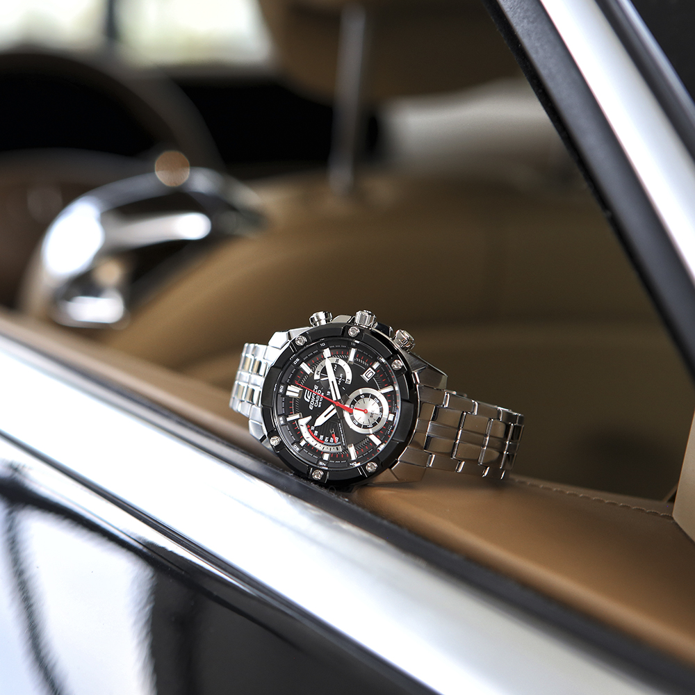 Edifice EFR-559DB-1AVUEF EDIFICE Momentum klasyczny zegarek srebrny