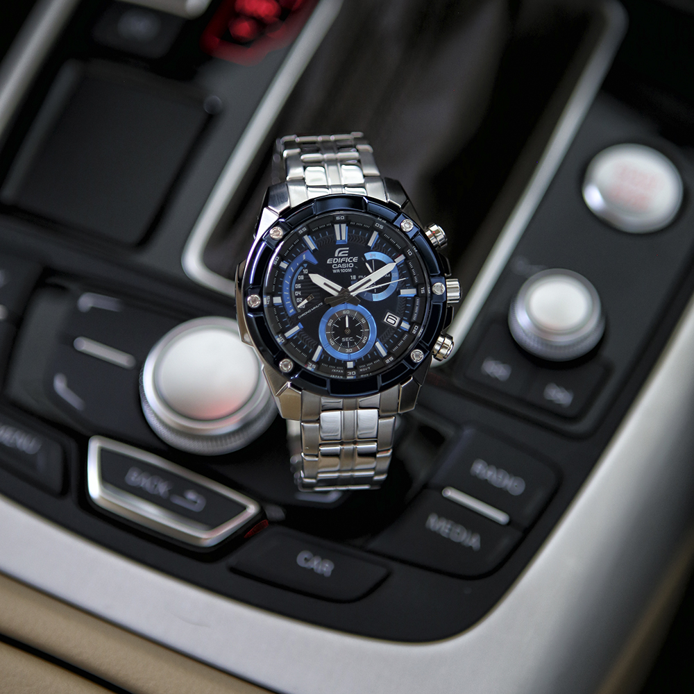 zegarek Edifice EFR-559DB-2AVUEF srebrny EDIFICE Momentum