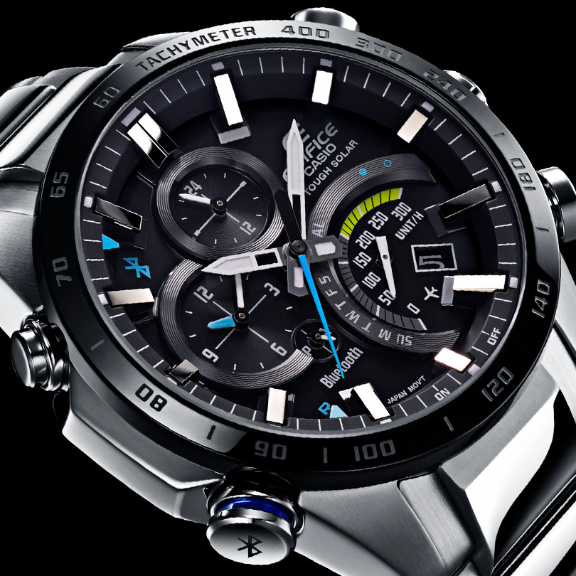 zegarek Edifice EQB-501XDB-1AER męski z tachometr EDIFICE Premium