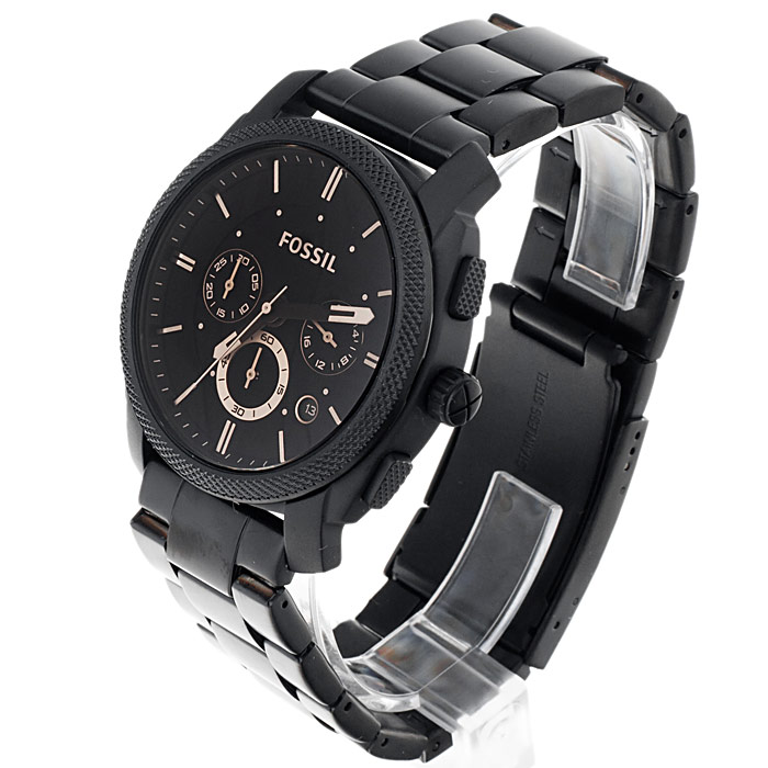 zegarek Fossil FS4682 MACHINE męski z chronograf Mens Dress - miniatura 3