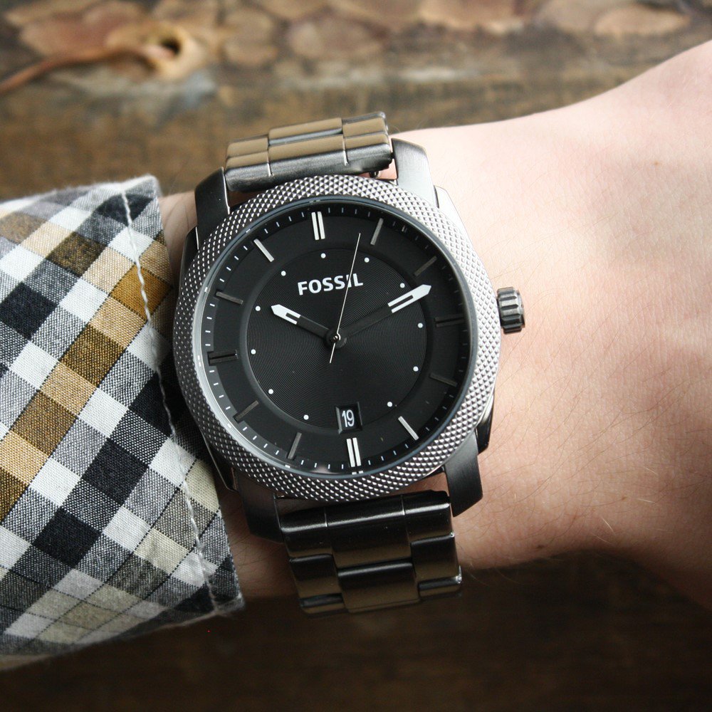 Fossil FS4774 zegarek męski fashion/modowy Machine bransoleta