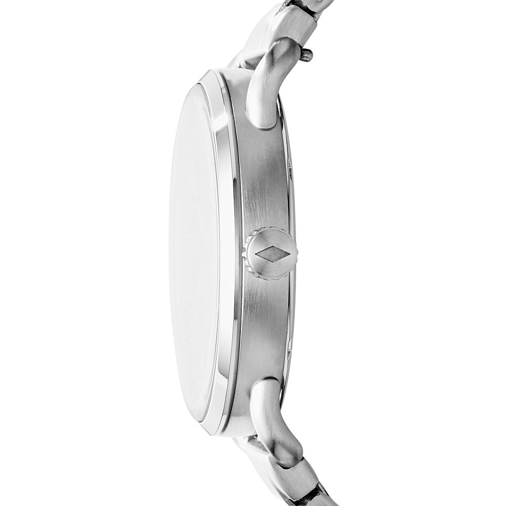 Fossil FS5391 zegarek srebrny klasyczny The Commuter bransoleta