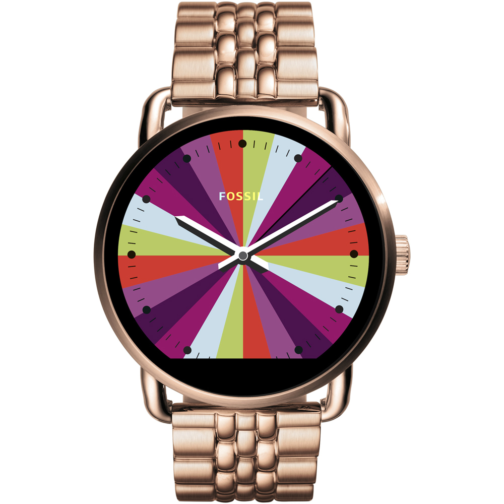 Fossil Smartwatch FTW2112 Q Wander Smartwatch Fossil Q fashion/modowy zegarek różowe złoto
