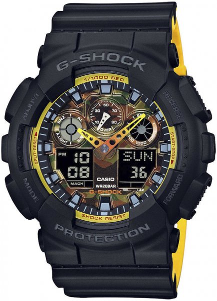 Zegarek Casio GA-100BY-1AER ORANGE ACCENTS