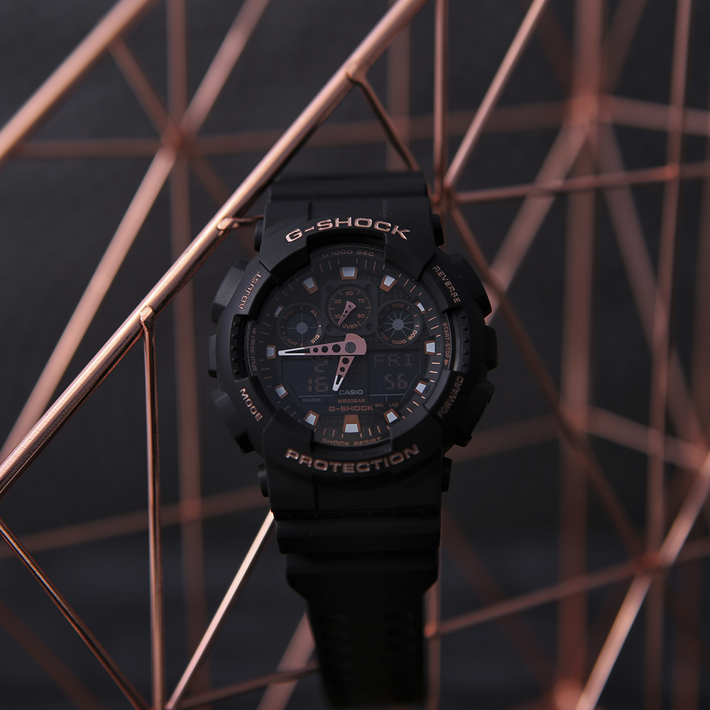G-Shock GA-100GBX-1A4ER zegarek czarny sportowy G-SHOCK Original pasek