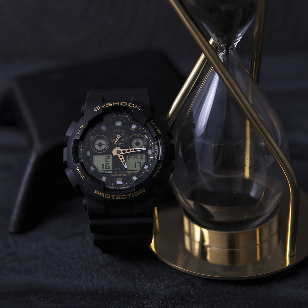 G-Shock GA-100GBX-1A9ER zegarek czarny sportowy G-SHOCK Original pasek