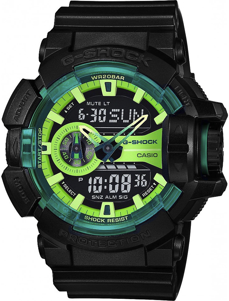 G-Shock GA-400LY-1AER G-Shock LIME ACCENTS