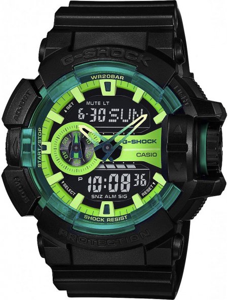 Zegarek Casio GA-400LY-1AER LIME ACCENTS