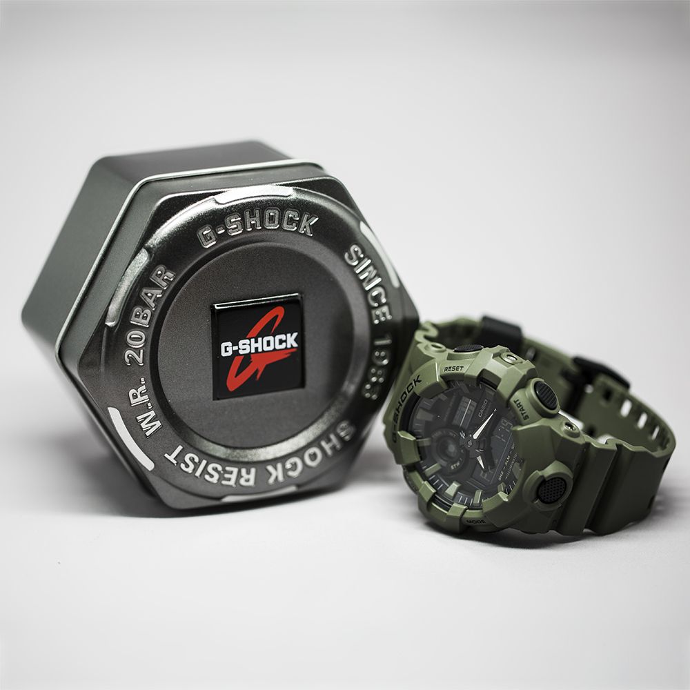 G-Shock GA-700UC-3AER NO COMPLY UTILITY COLOR G-SHOCK Original sportowy zegarek zielony
