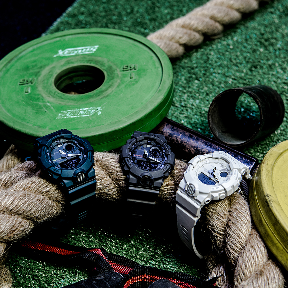 G-Shock GBA-800-7AER G-SQUAD BLUETOOTH SYNC STEP TRACKER G-SHOCK Original sportowy zegarek biały