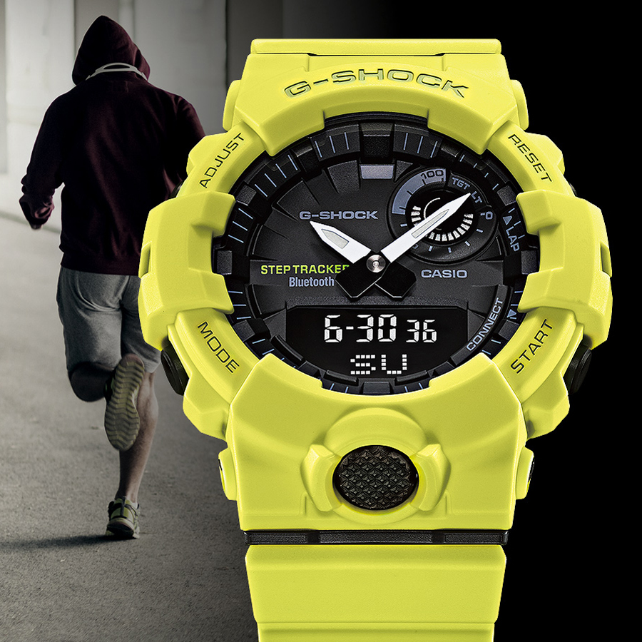 G-Shock GBA-800-9AER zegarek męski G-SHOCK Original żółty