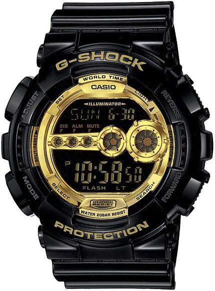 Zegarek Casio GD-100GB-1ER BLACK AND GOLD