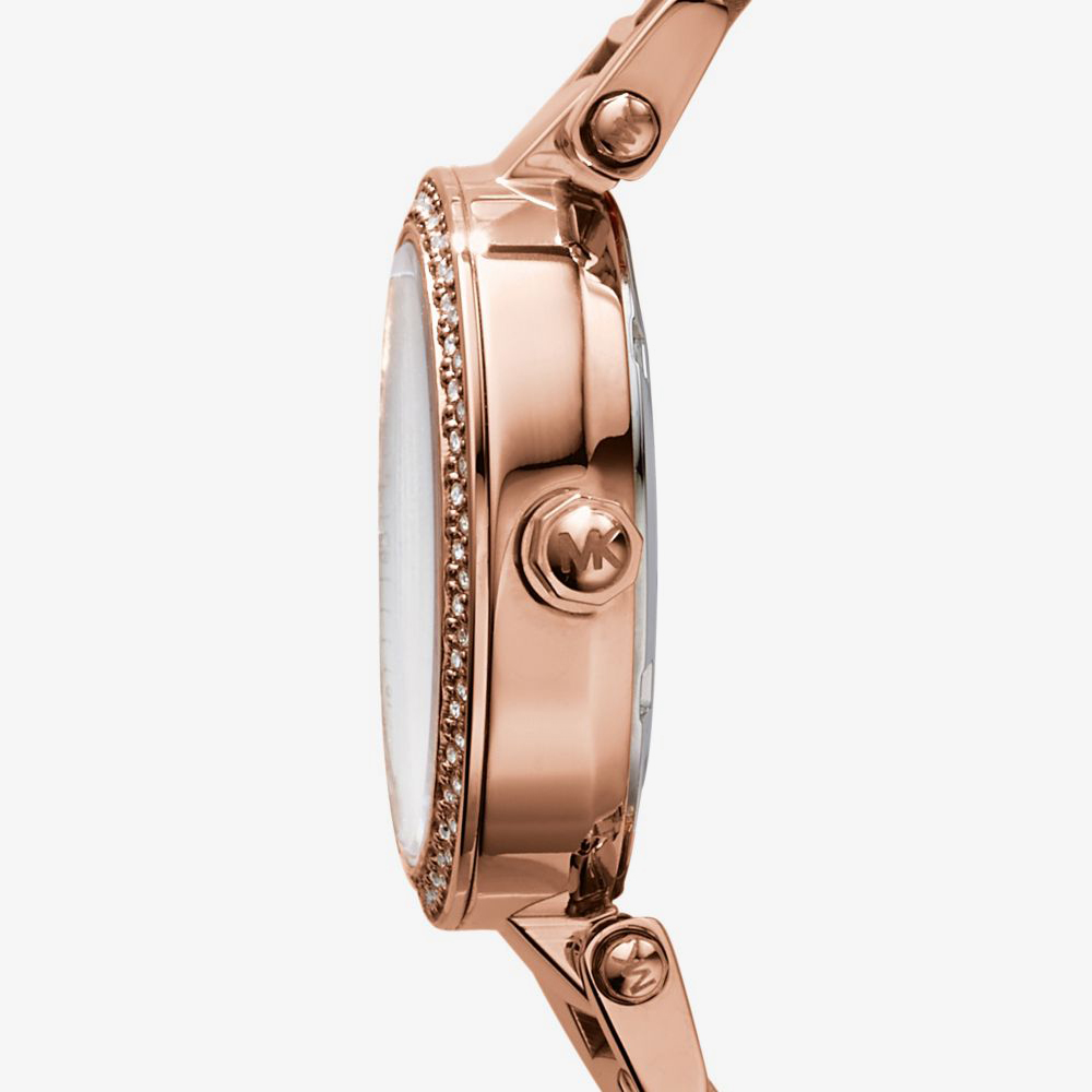 Michael Kors MK5616 zegarek różowe złoto fashion/modowy Parker bransoleta