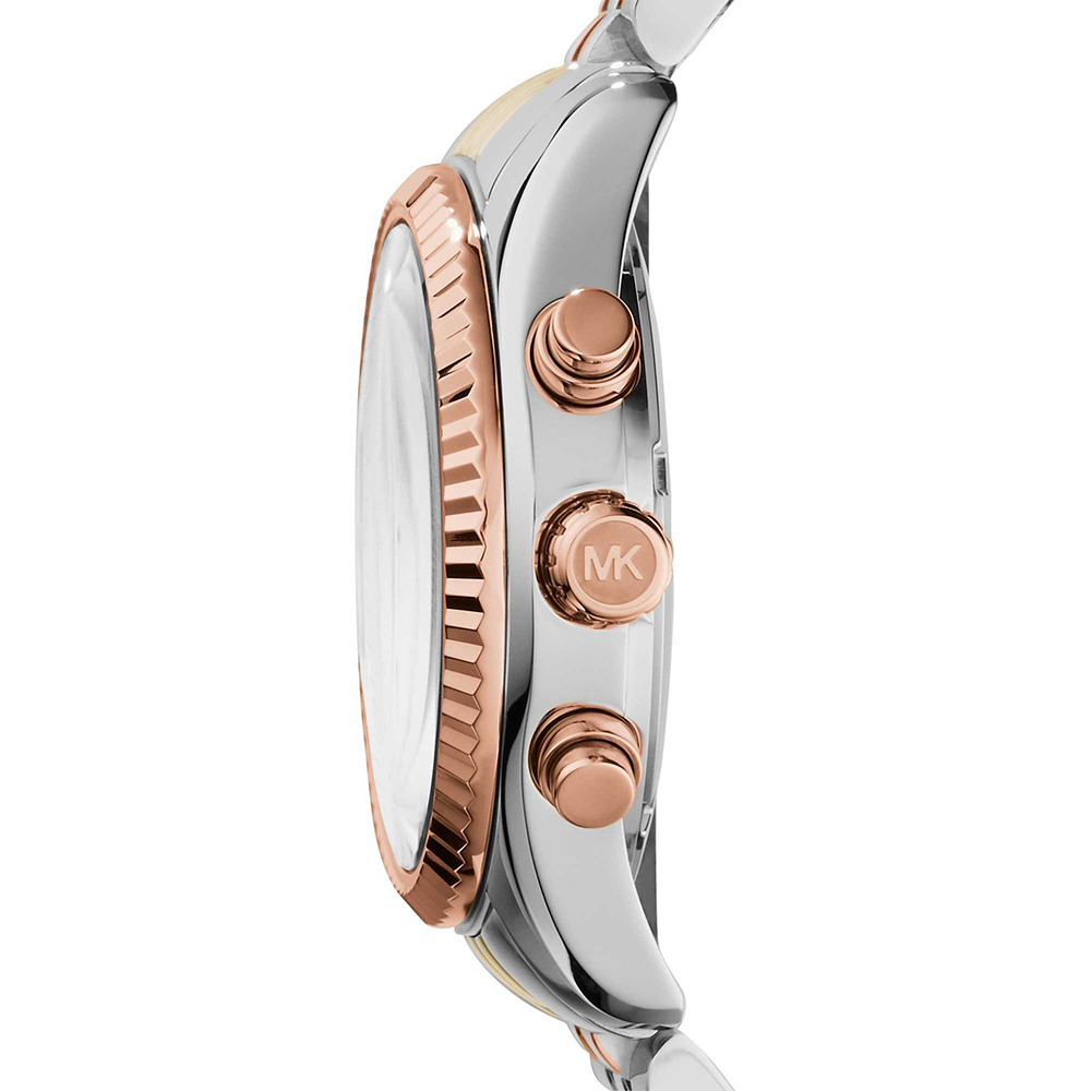 Michael Kors MK5735 zegarek srebrny fashion/modowy Lexington bransoleta - miniatura 3