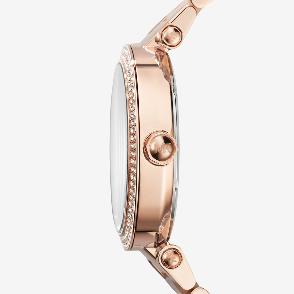 Michael Kors MK6176 zegarek różowe złoto fashion/modowy Parker bransoleta - miniatura 3
