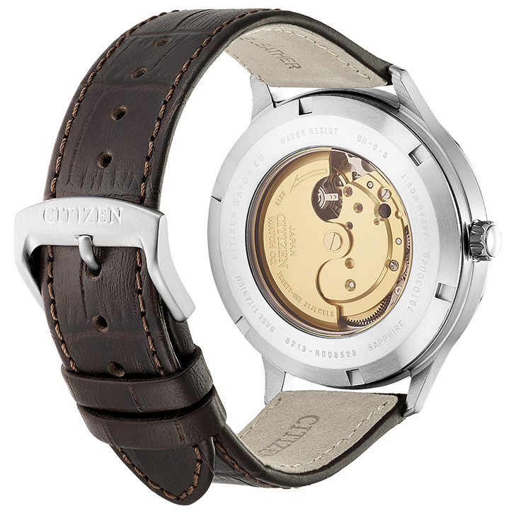 Citizen NJ0090-13P Titanium klasyczny zegarek srebrny