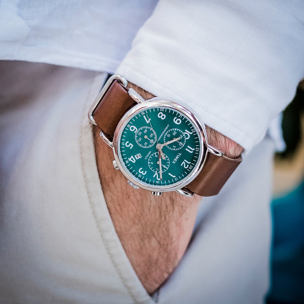 Timex TW2P97400 Weekender Chrono Oversized zegarek męski fashion/modowy mineralne - miniatura 5