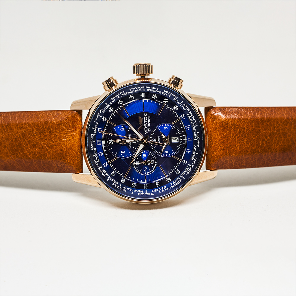 Vostok Europe YM26-5609256 Limousine Limousine Chrono zegarek męski elegancki mineralne