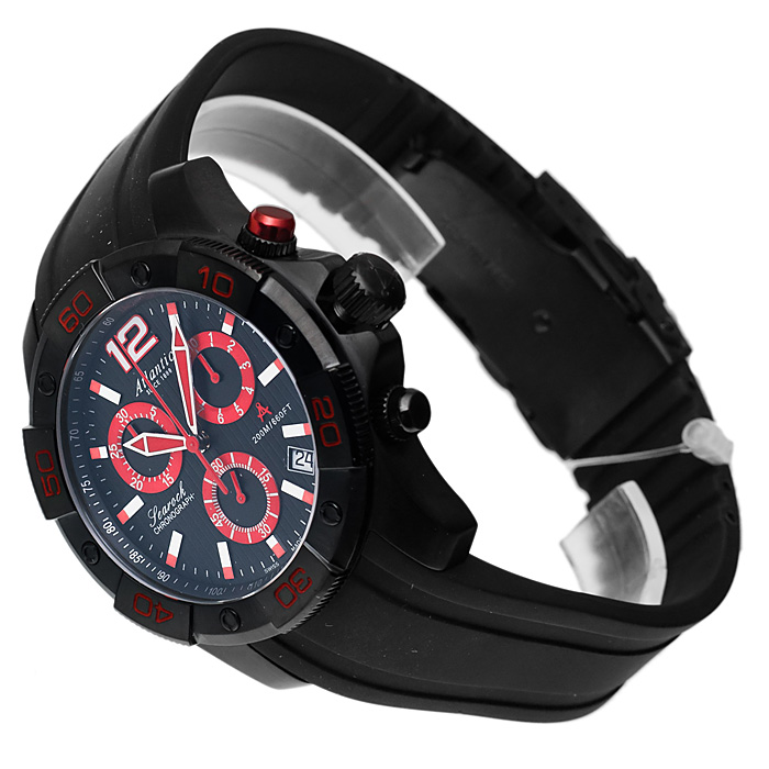 zegarek Atlantic 87471.49.65R czarny Searock