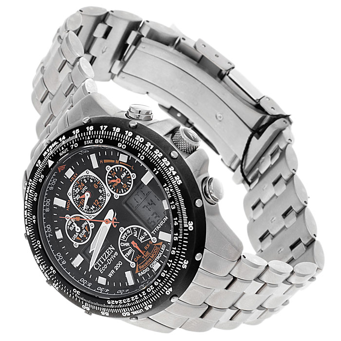 zegarek Citizen JY0080-62E srebrny Radio Controlled