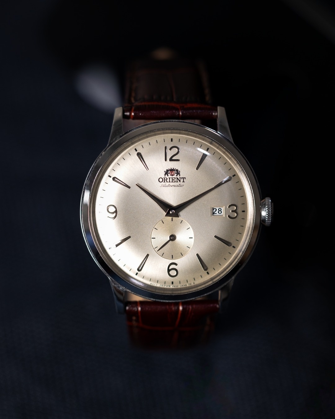 Zegarek Orient Bambino Small Seconds męski 