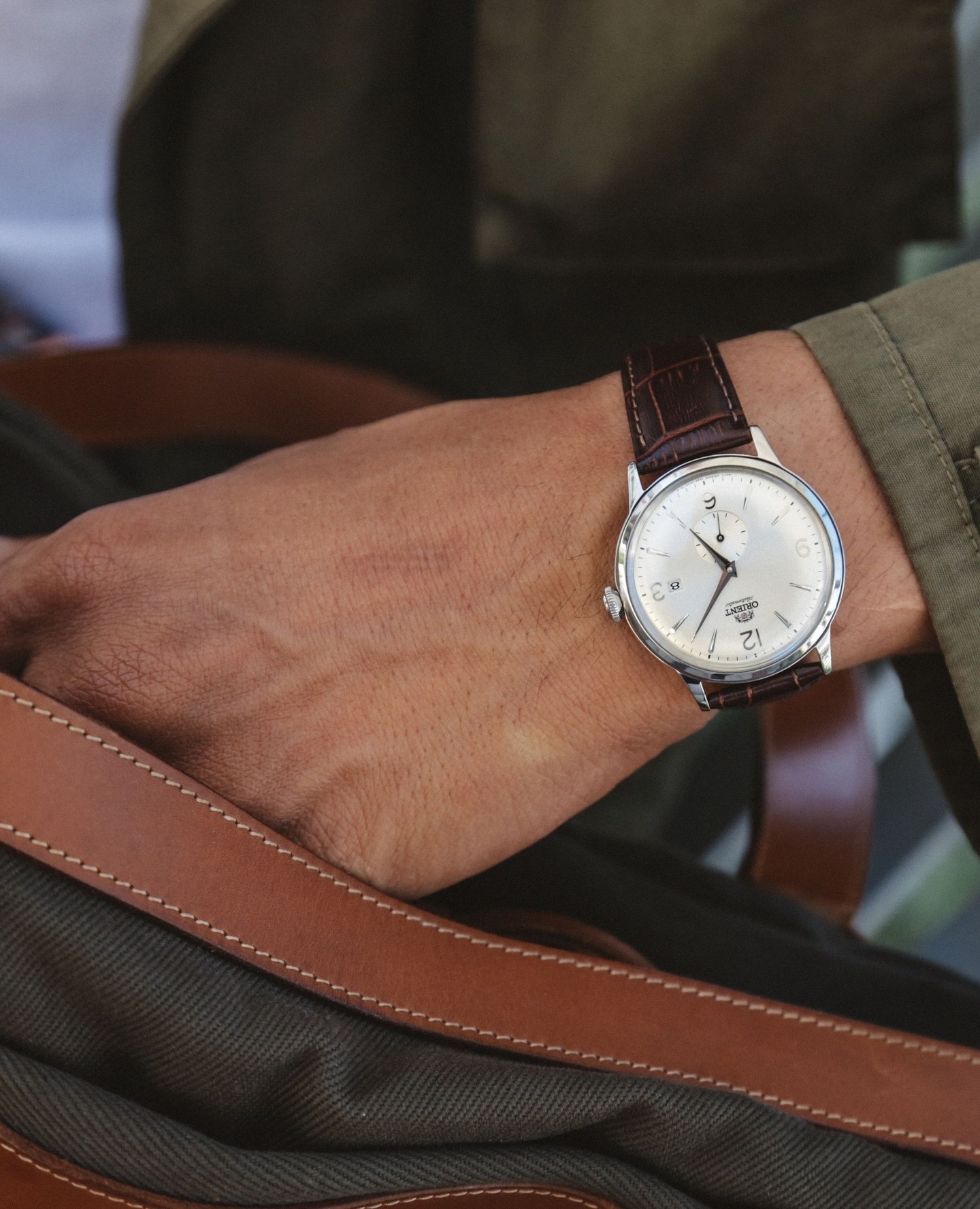 Zegarek Orient Bambino Small Seconds męski 