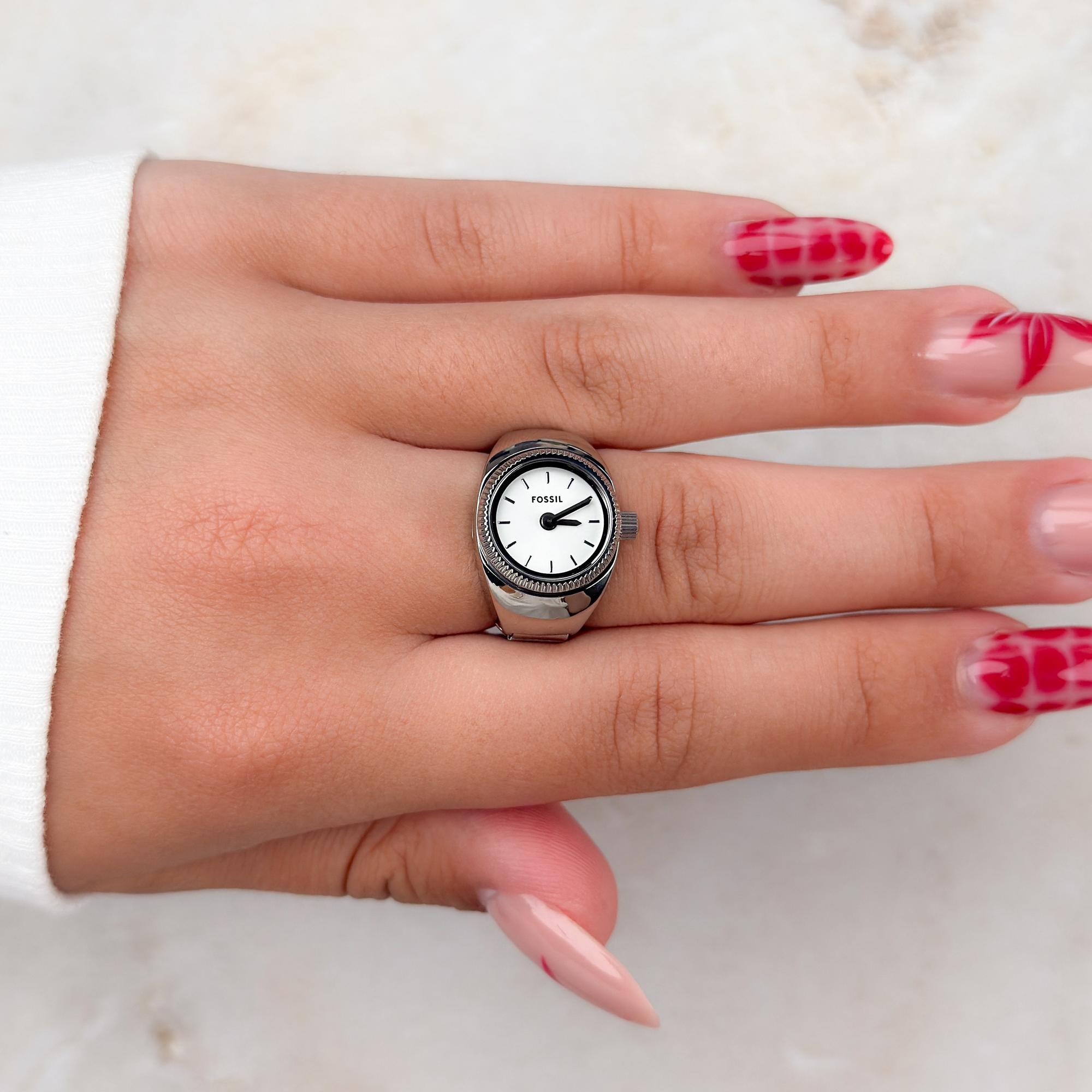Zegarek Fossil Ring Stainless Steel 15mm - damski  - miniatura 17