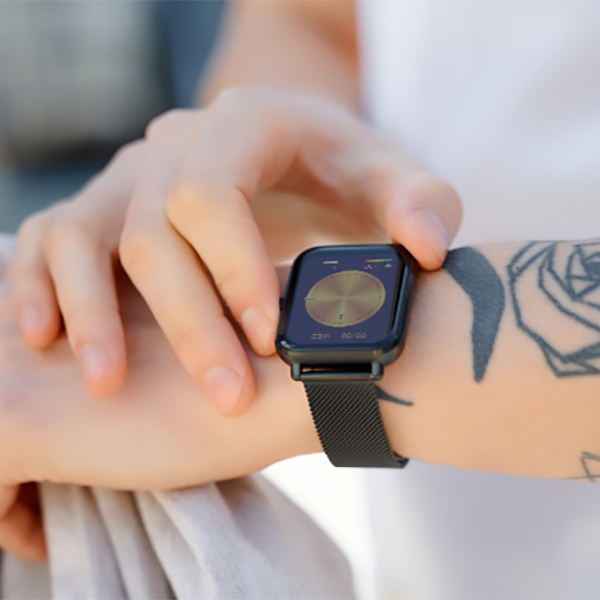 5904238484807 Smartwatch zegarek damski sportowy z tworzywa sztucznego