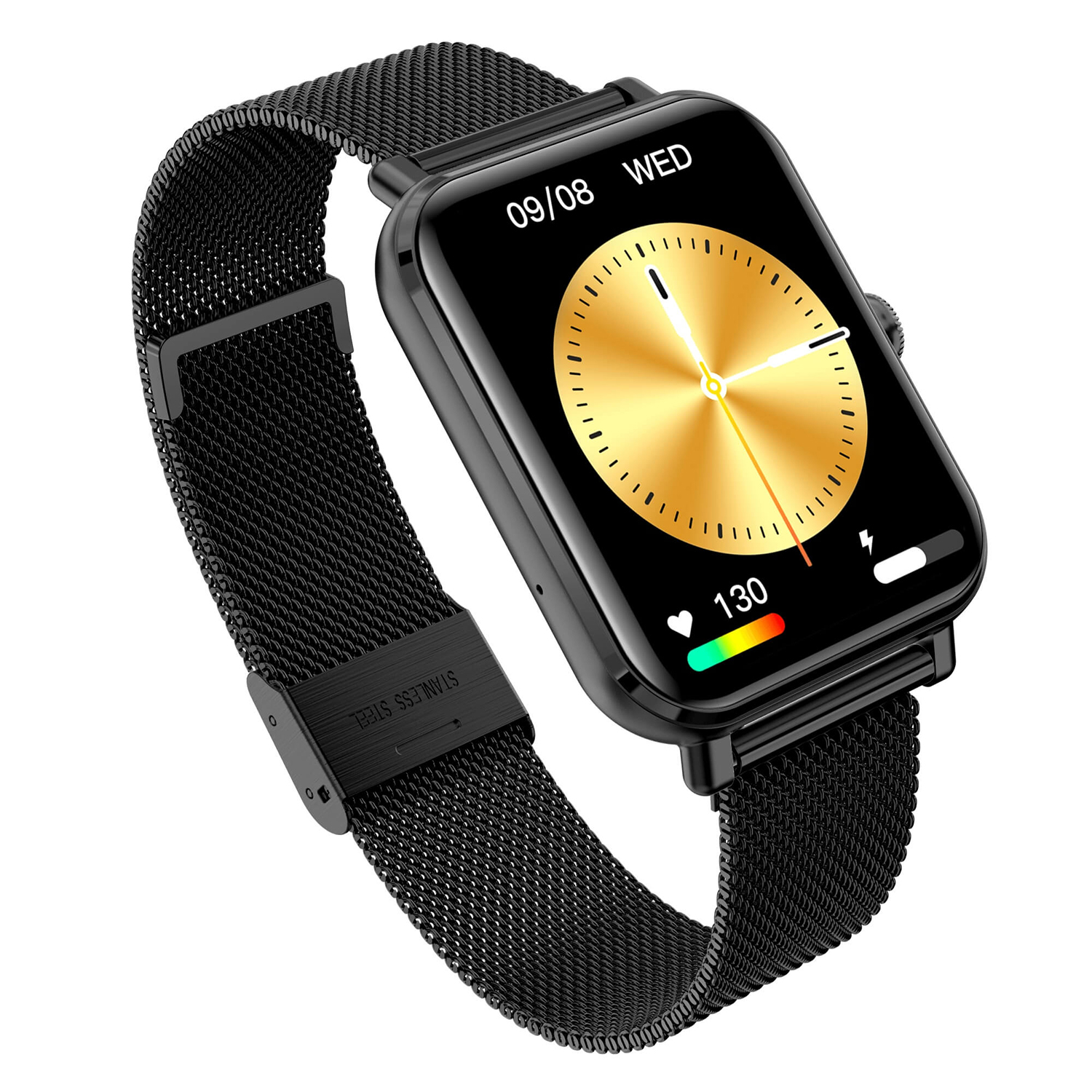 5904238484807 zegarek różowe złoto sportowy Smartwatch bransoleta