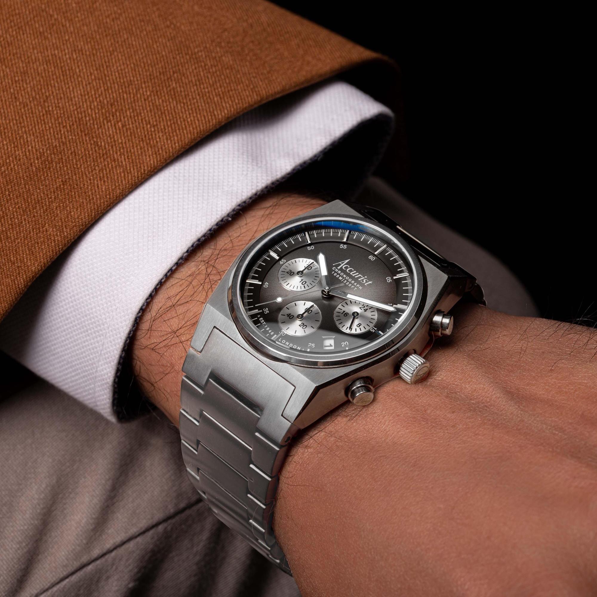 Origin Chronograph 41mm - Black Accurist 70004X - hover