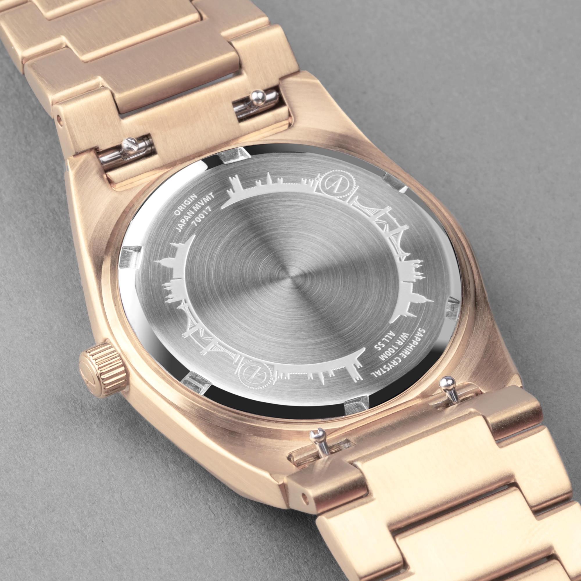 Accurist 70017 Origin 34mm - White Origin klasyczny zegarek różowe złoto - miniatura 8