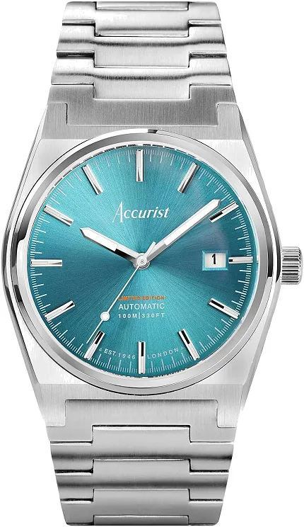 Accurist 70027 Origin Automatic Limited Edition 41mm - Light Teal - zdjęcie 1