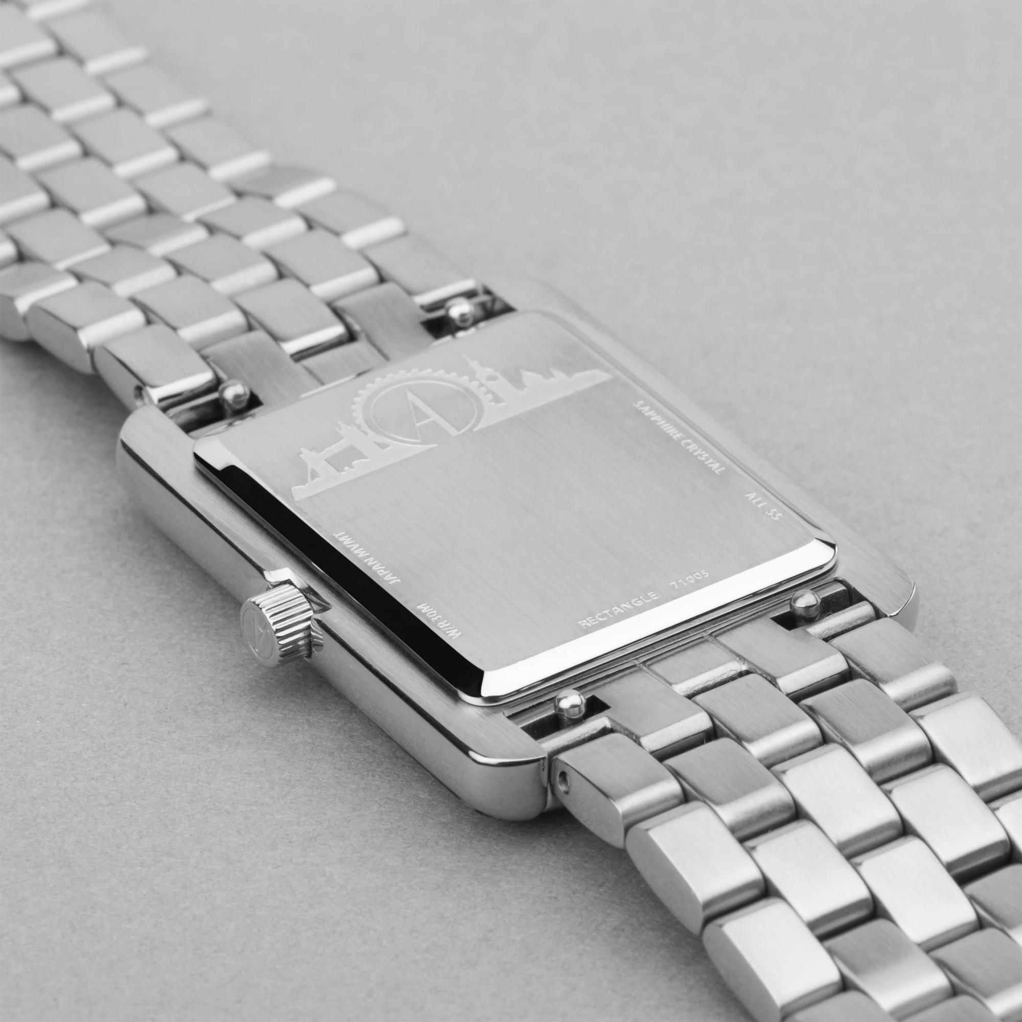 Accurist 71005 Rectangle 26mm - White Rectangle klasyczny zegarek srebrny