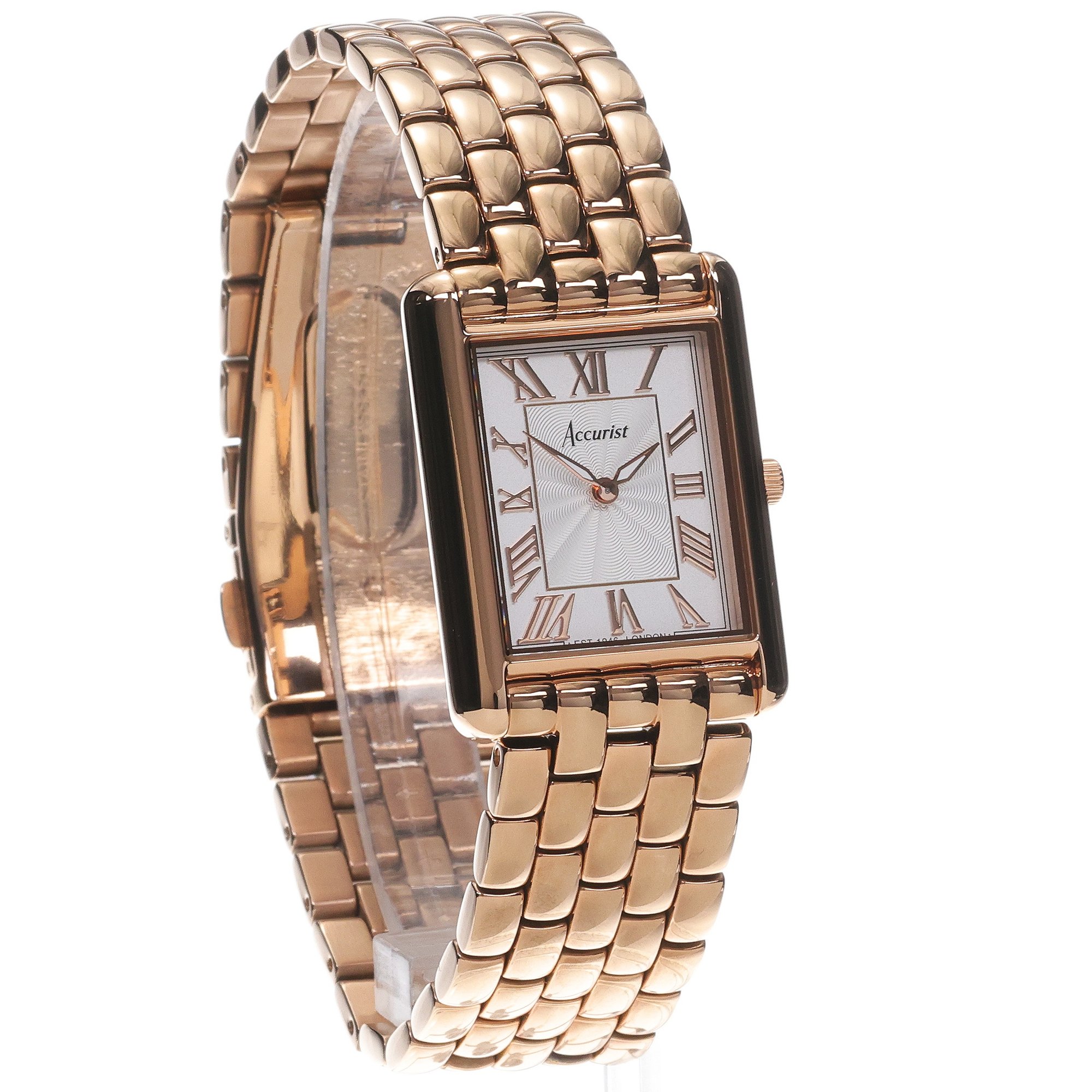 Accurist 71011 zegarek damski klasyczny Rectangle bransoleta