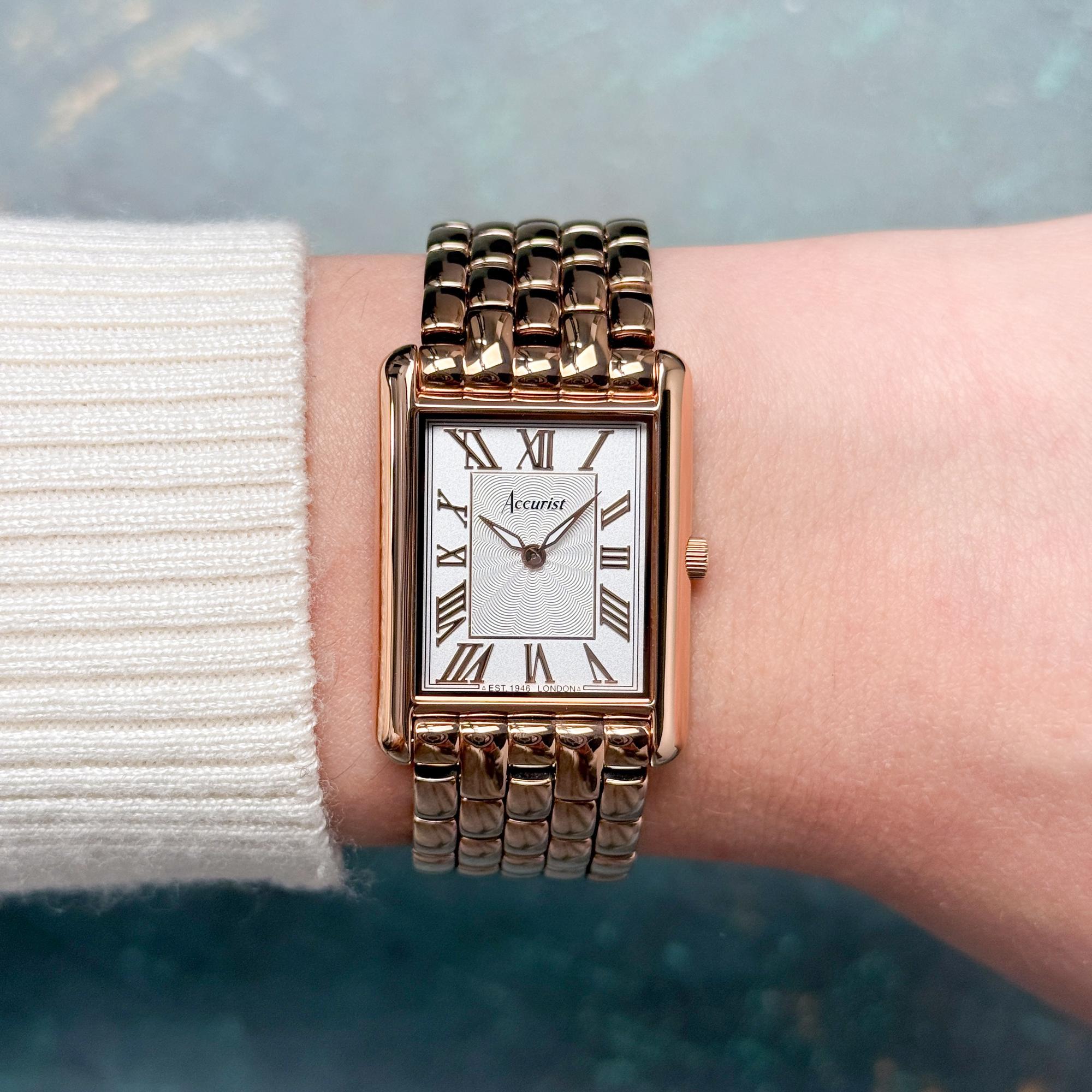 Accurist 71011 zegarek europejskie Rectangle