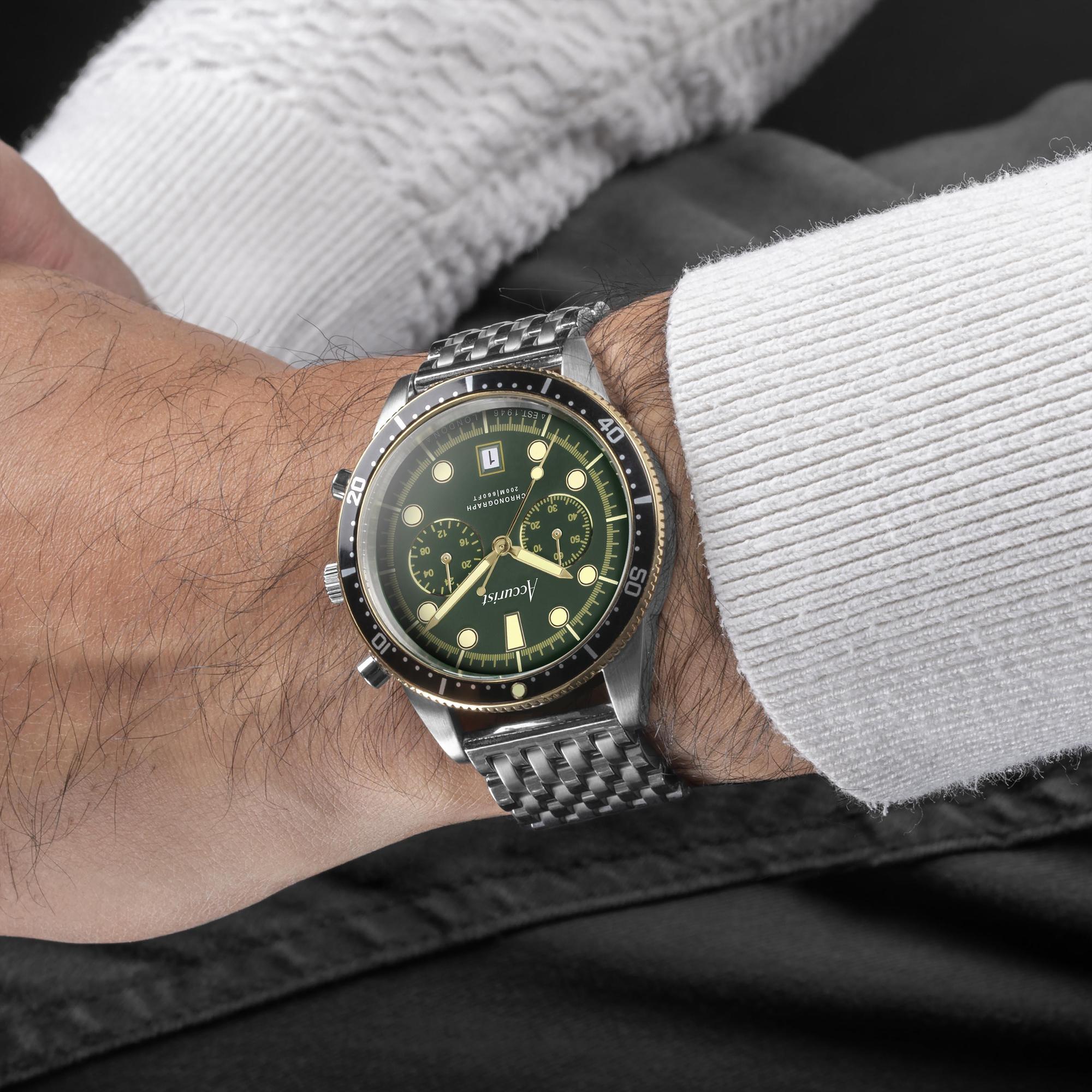 Dive Chronograph 42mm - Samphire Green Accurist 72003 - hover