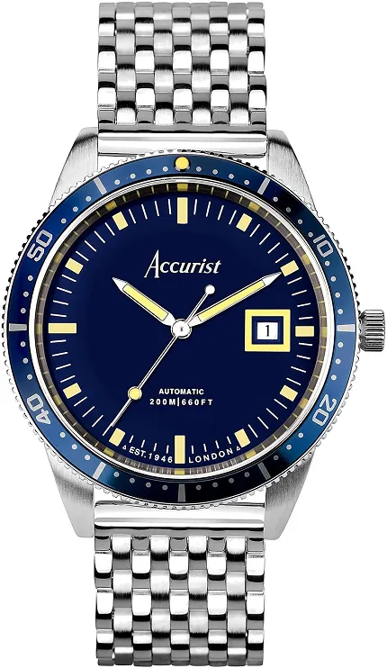 Accurist 72006 Dive Automatic 42mm - Blue - zdjęcie 1